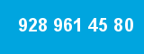 928 961 45 80 928 961 45 80